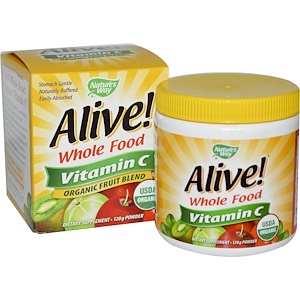 Nature's Way, Alive!, Vitamin C, Powder, 120 g
