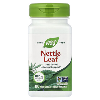 Nature's Way, Brandnetelblad, 100 veganistische capsules (435 mg per capsule)