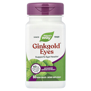 ناتشرز واي‏, Ginkgold® للعينين ، 60 قرصًا نباتيًا