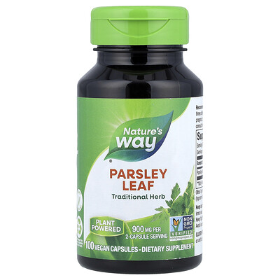 Nature's Way , Parsley Leaf, 100 Vegan Capsules (450 Mg Per Capsule)