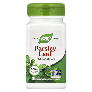Nature's Way, 歐芹葉，100 粒全素膠囊（每粒膠囊 450 毫克）
