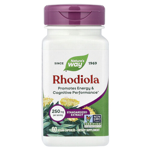 Nature's Way Rhodiola, 250 mg, 60 Vegan Capsules