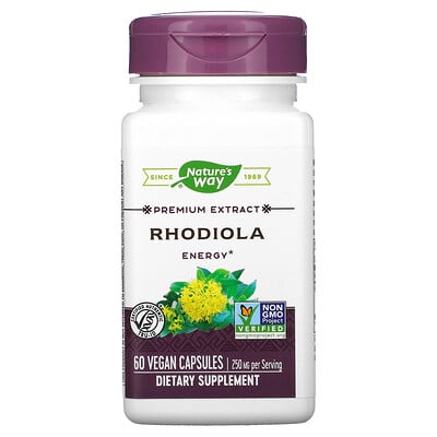 Nature's Way Rhodiola, 250 mg, 60 Vegan Capsules