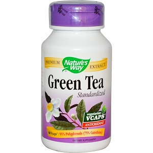 Отзывы о Натурес Вэй, Green Tea, Standardized, 60 Veggie Caps
