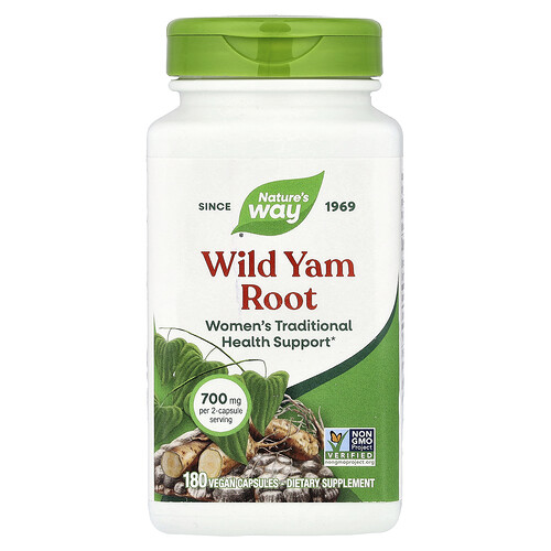 Nature's Way, Wilde Yamswurzel, 180 vegane Kapseln (350 mg pro Kapsel)