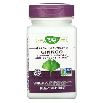 Nature's Way Ginkgo, 120 Vegan Capsules