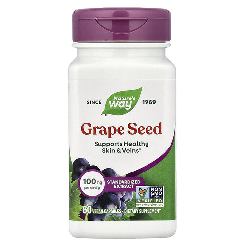 Nature's Way Grape Seed, 100 mg, 60 Vegan Capsules