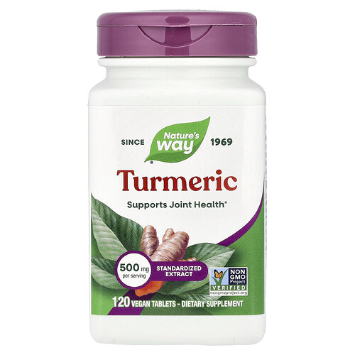Nature's Way, Turmeric, Kurkuma, 500 mg, 120 vegane Tabletten