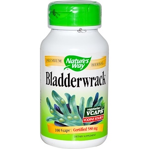 Nature's Way, Bladderwrack, 580 мг, 100 вегетарианских капсул