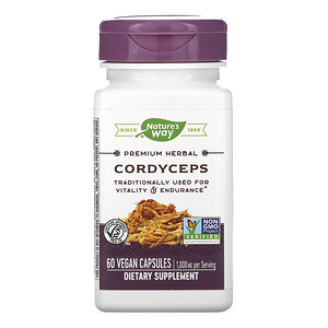 Натурес Вэй, Cordyceps, 1,000 mg, 60 Vegan Capsules отзывы покупателей