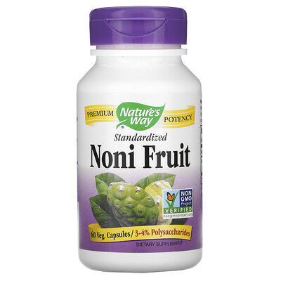 Nature's Way Noni Fruit, 60 капсул в растительной оболочке
