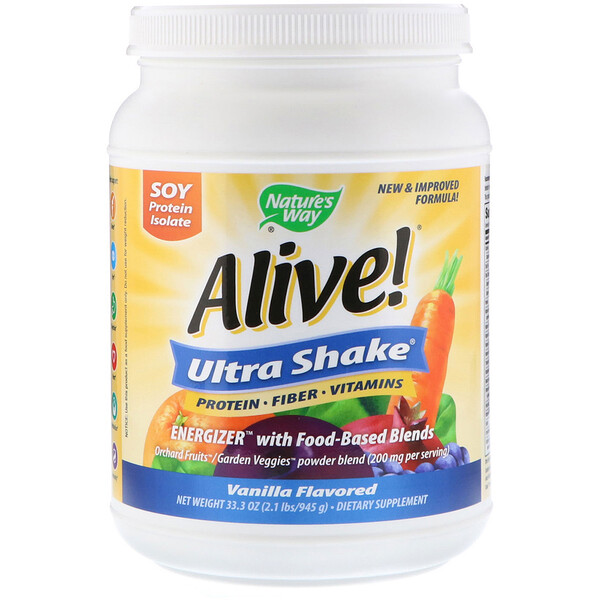 Nature's Way, Lebendig! Ultra-Shake, Vanille Geschmack, 975 g