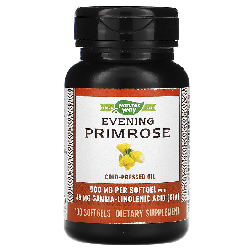 Nature's Way, Evening Primrose, 500 mg, 100 Softgels iHerb