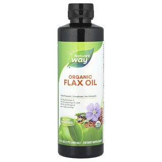 Nature's Way, Organic Flaxseed Oil, 16 fl oz (480 ml)