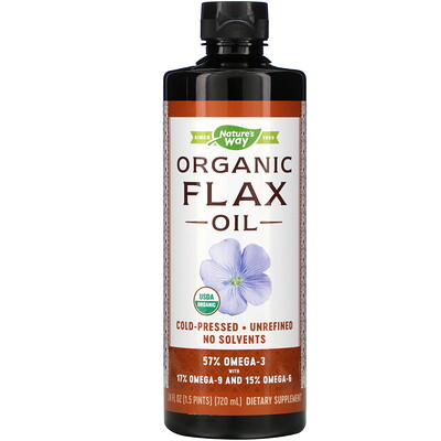 Nature's Way Organic Flax Oil, 24 fl oz (720 ml)