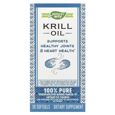 Nature's Way , Krill Oil, Softgels (0.5 G Per Softgel) Size 30