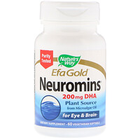 EFA Gold, Neuromins, ДГК, 60 вегетарианских жидких гелевых капсул - изображение