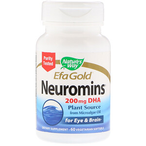 Отзывы о Натурес Вэй, EfaGold, Neuromins, 200 mg, 60 Vegetarian Softgels