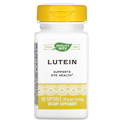 

Nature's Way, Lutein, 20 mg, 60 Softgels