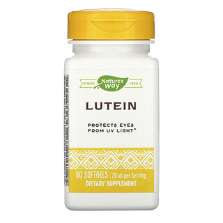 Nature's Way, Luteína, 20 mg, 60 Cápsulas Gelatinosas