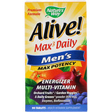 Отзывы о Alive! Max3 Daily, мультивитамины для мужчин, 90 таблеток
