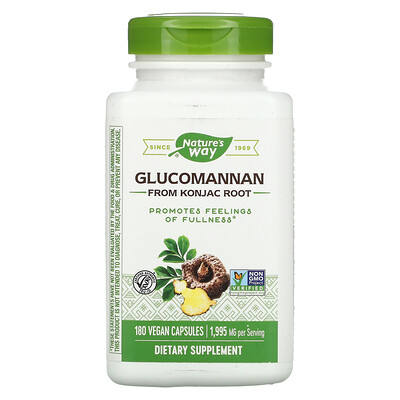 

Nature's Way Glucomannan from Konjac Root, 1,995 mg, 180 Vegan Capsules