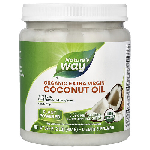 Nature's Way Organic Extra Virgin Coconut Oil, 32 oz (907 g)