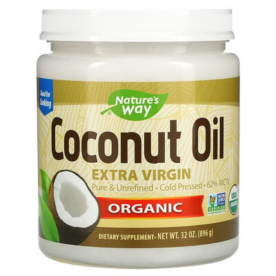 

Nature's Way Organic, Coconut Oil, Extra Virgin, 32 oz (896 g)