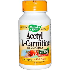 Отзывы о Натурес Вэй, Acetyl L-Carnitine, 500 mg, 60 Veggie Caps