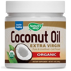 Nature's Way, Huile de coco biologique, Extra vierge, 16 oz (454 g)