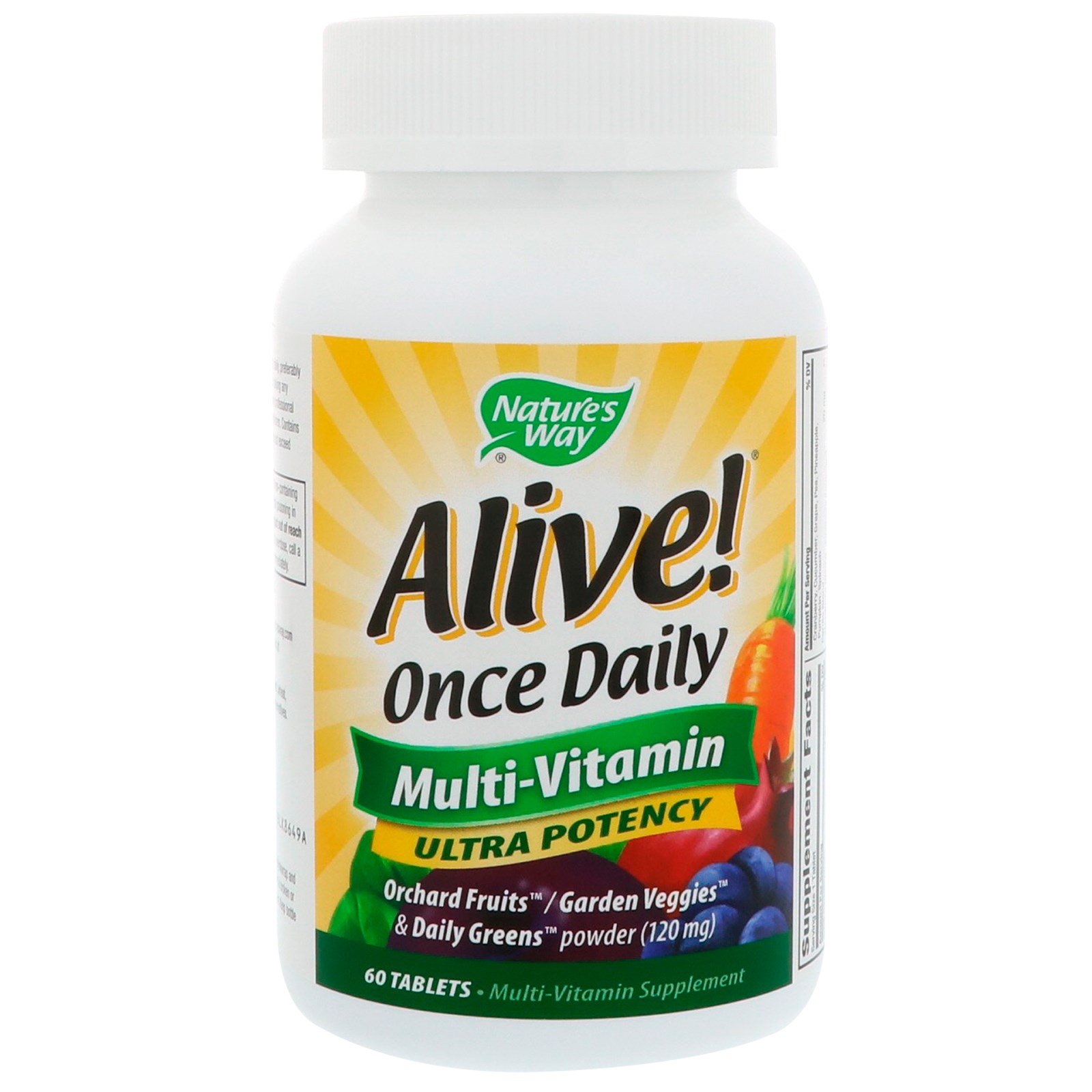 Nature's Way, Alive!, Once Daily, Multi-Vitamin, 60 Tablets - IHerb.com