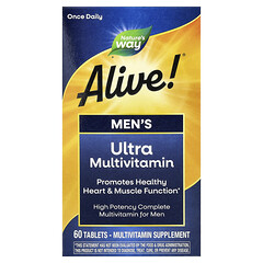 Alive!®, ультрамультивітаміни для чоловіків, 60 таблеток