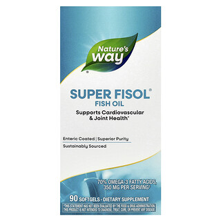 Nature's Way, Aceite de pescado Super Fisol®, 90 cápsulas blandas (500 mg por cápsula blanda)