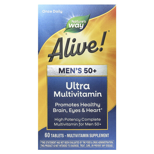 Alive! Once Daily Men's 50+ Ultra Potency Complete Multivitamin