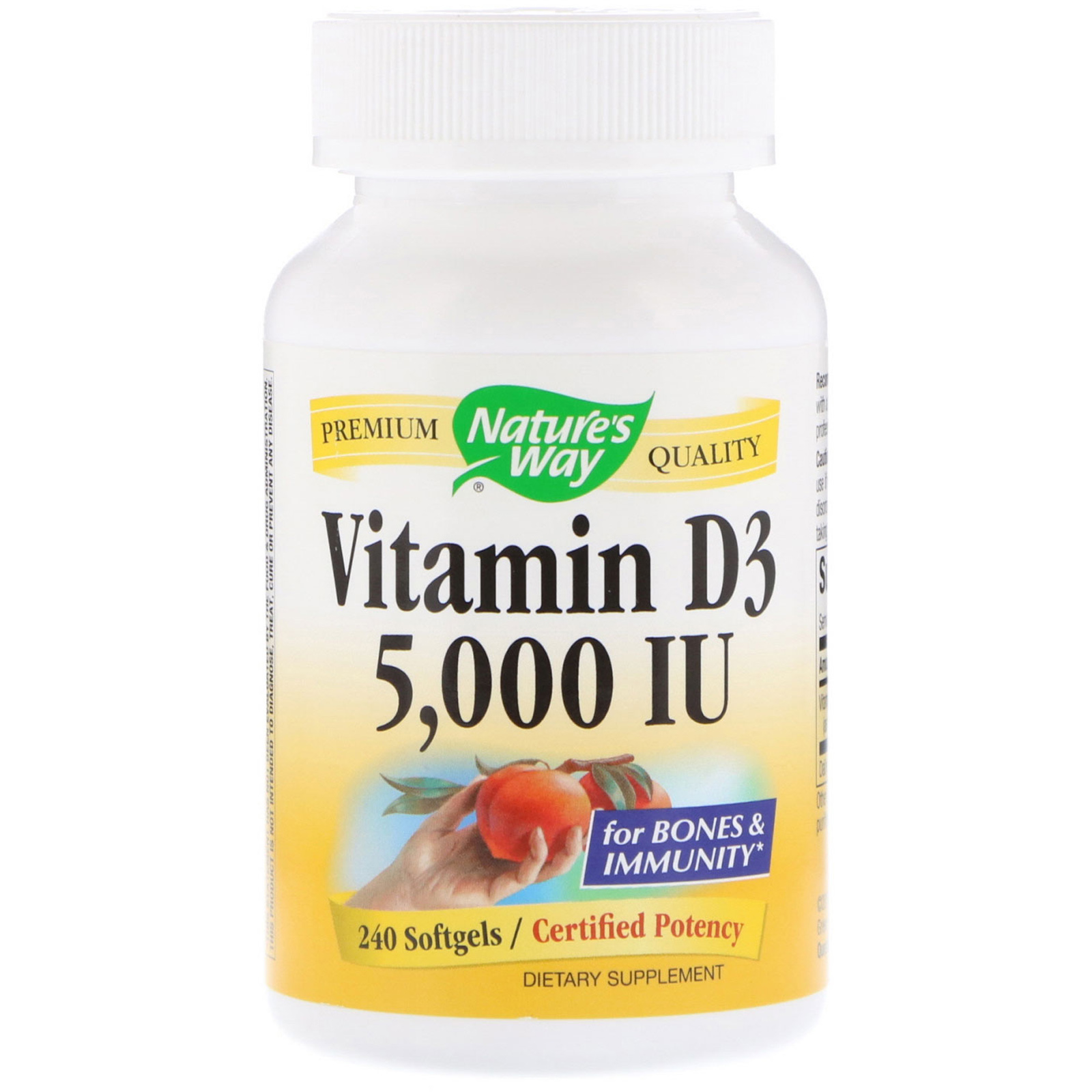 Natures Way Vitamin D3 5000 Iu 240 Softgels Iherb
