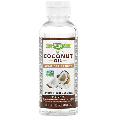 Nature's Way жидкое кокосовое масло, 300 мл (10 жидк. унций)