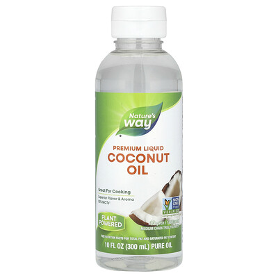 Nature's Way , Premium Liquid Coconut Oil, Fl Oz (300 Ml) Size 10