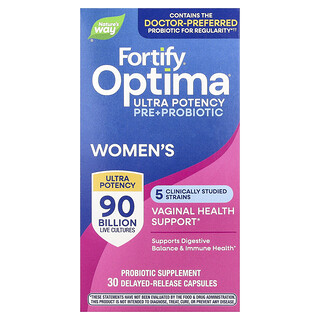 Nature's Way, Fortify®, Optima® Pre + Probiotic, Women's, 30 Delayed-Release Capsules