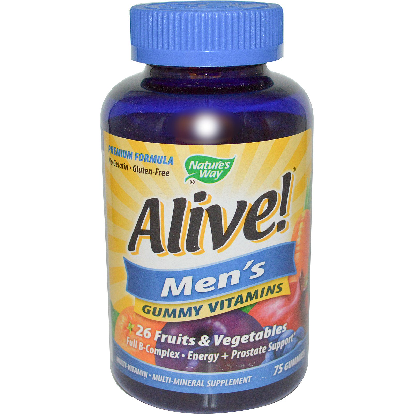 Nature's Way, Alive! Жевательные витамины для мужчин, 75 жевательных мармеладок