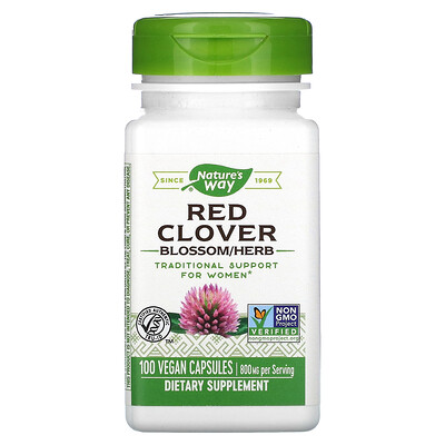 

Nature's Way Red Clover Blossom/Herb 400 mg 100 Vegan Capsules