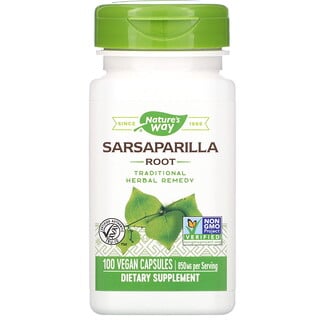 Nature's Way, Sarsaparilla Root, 425 mg, 100 Vegan Capsules