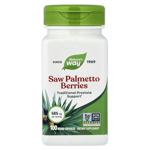 Nature's Way Nature's Way, Saw Palmetto Berries, 585 mg, 100 Vegan Capsules