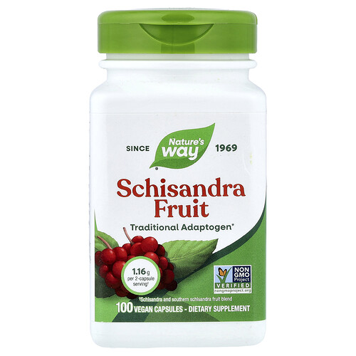 Nature's Way, Schisandra Fruit, 100 Vegan Capsules (0.58 g per Capsule)
