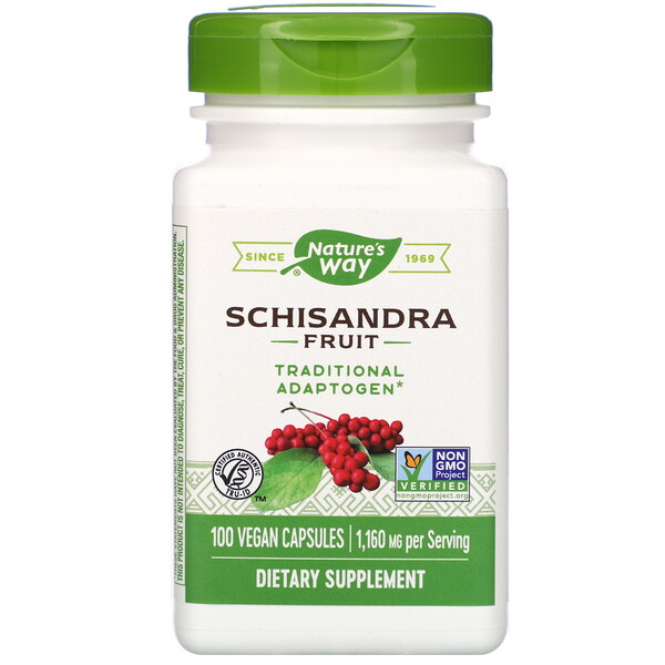 Nature's Way, Schisandra Fruit, 580 mg, 100 Vegan Capsules