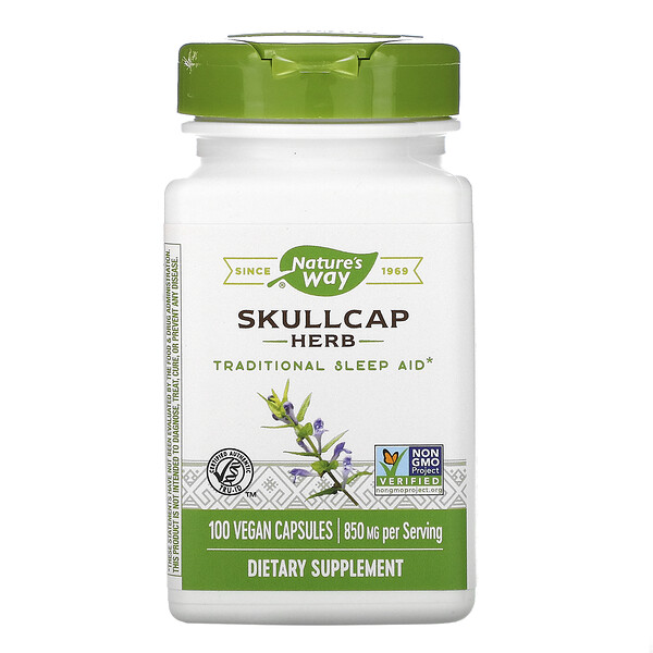 Skullcap Herb, 425 mg, 100 Vegan Capsules