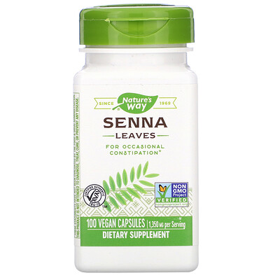 Nature's Way Senna Leaves, 1,350 mg, 100 Vegan Capsules