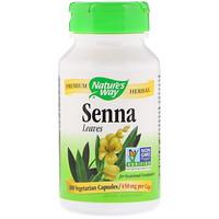 Senna Leaves, 450 mg, 100 Vegetarian Capsules - изображение