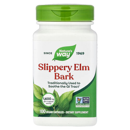 Nature's Way, Glatte Ulme Rinde, 100 vegane Kapseln (400 mg pro Kapsel)