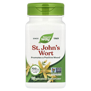 Nature's Way, Hierba de San Juan, 100 cápsulas veganas (350 mg por cápsula)