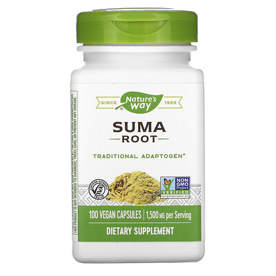 

Nature's Way Suma Root, 1,500 mg, 100 Vegan Capsules